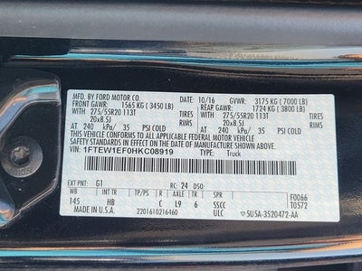 2017 Ford F-150 Lariat