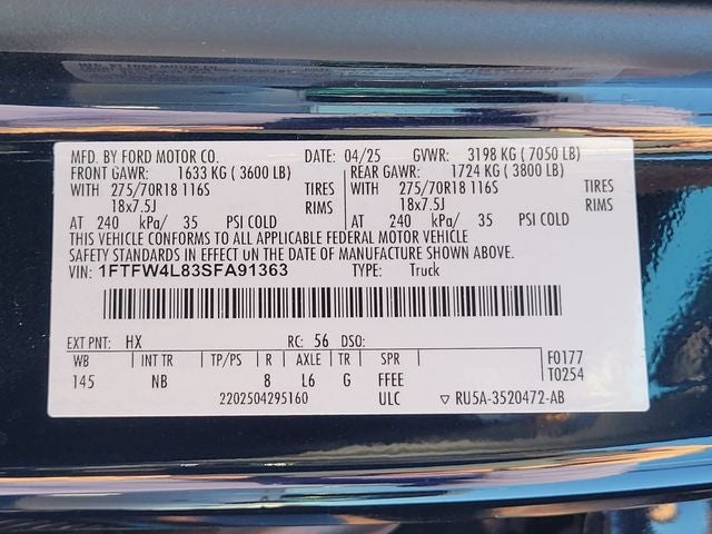 2025 Ford F-150 Tremor
