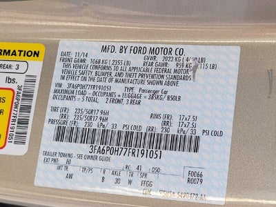 2015 Ford Fusion SE