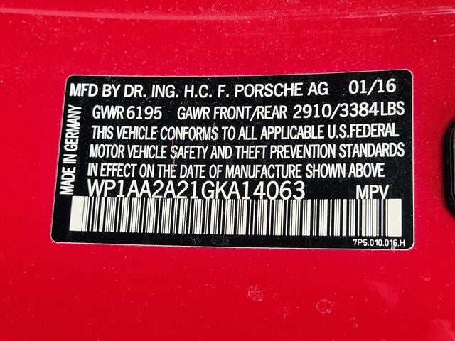 2016 Porsche Cayenne Base