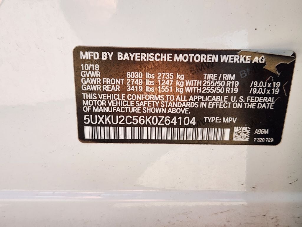 2019 BMW X6 xDrive35i