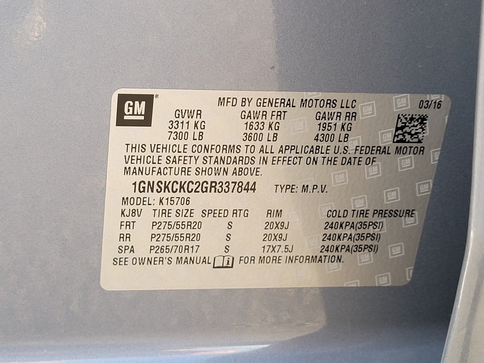 2016 Chevrolet Tahoe LTZ