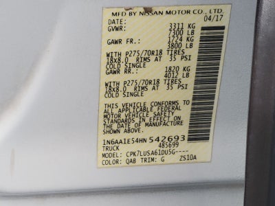 2017 Nissan Titan PRO-4X