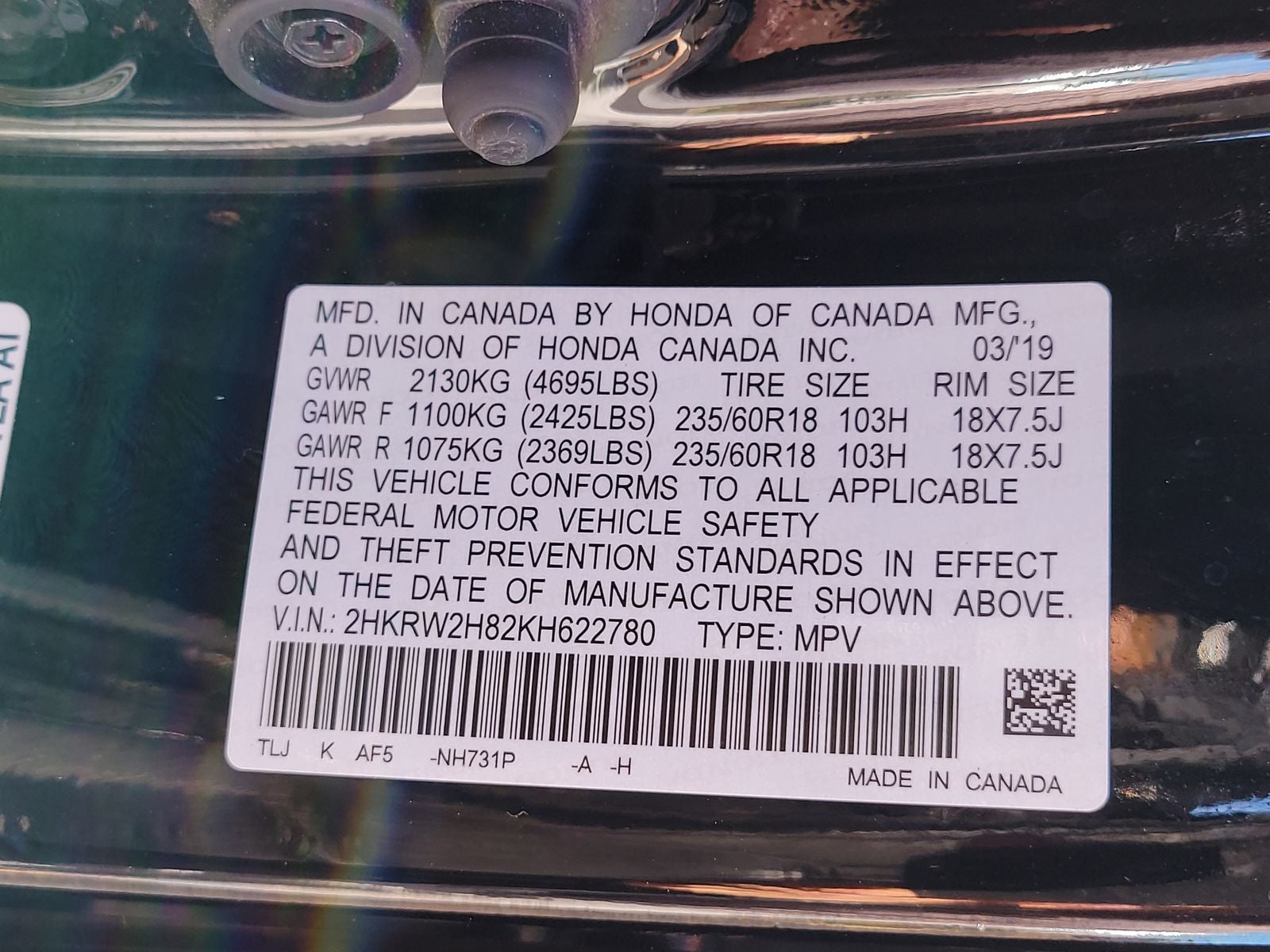2019 Honda CR-V EX-L