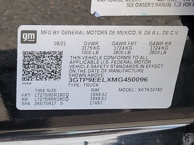 2021 GMC Sierra 1500 AT4