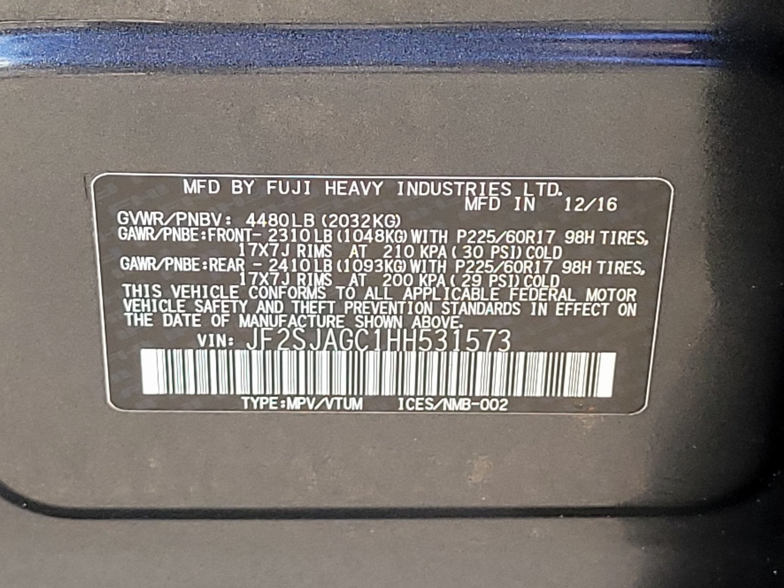 2017 Subaru Forester 2.5i Premium