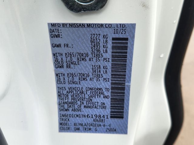 2026 Nissan Frontier S