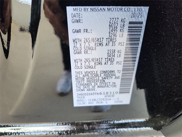 2026 Nissan Frontier SV