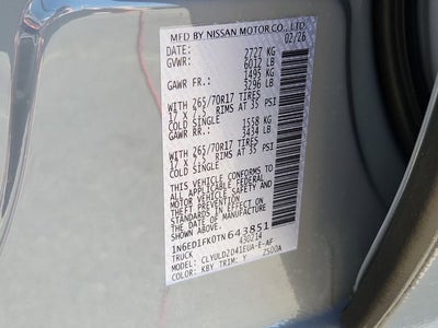 2026 Nissan Frontier PRO-4X
