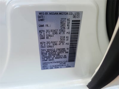 2026 Nissan Frontier SV