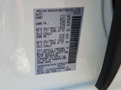 2026 Nissan Frontier PRO-4X