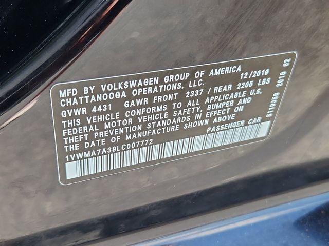 2020 Volkswagen Passat 2.0T R-Line