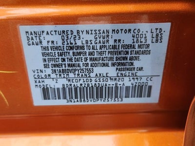 2023 Nissan Sentra SR