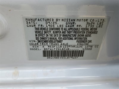 2025 Nissan Versa SV