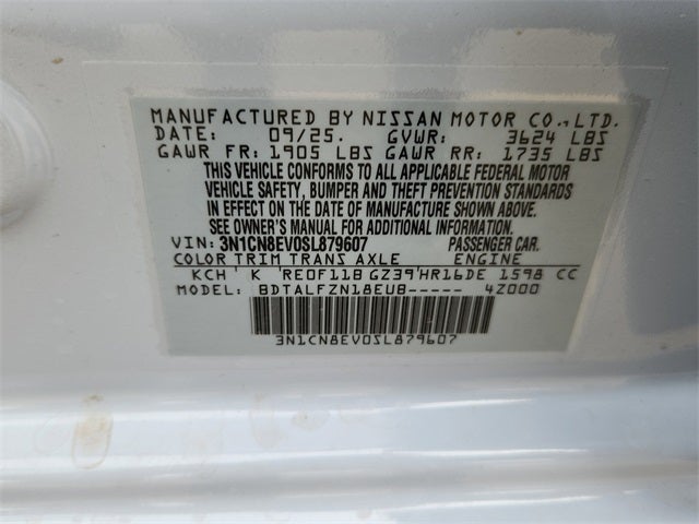 2025 Nissan Versa SV