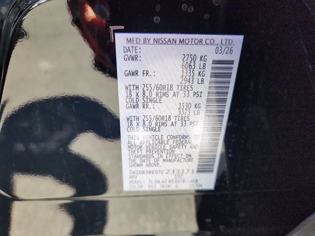 2026 Nissan Pathfinder SV