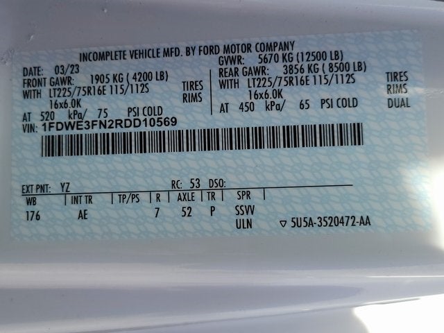 2024 Ford E-350SD Base Cutaway