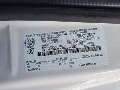 2022 Ford E-450SD Base