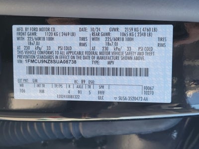 2025 Ford Escape Hybrid ST-Line Select