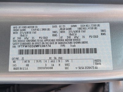 2021 Ford F-150 Lariat