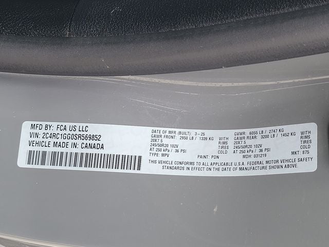 2025 Chrysler Pacifica Limited