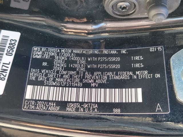 2015 Toyota Sequoia Platinum