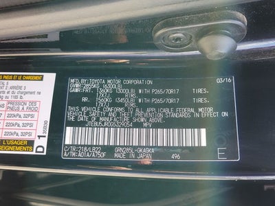 2016 Toyota 4Runner SR5 Premium