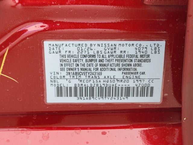 2026 Nissan Sentra SV