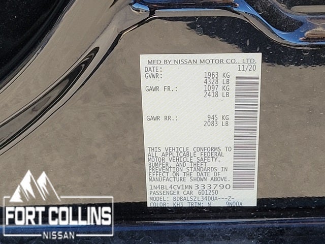 2021 Nissan Altima 2.5 SR