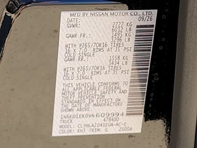 2027 Nissan Frontier S