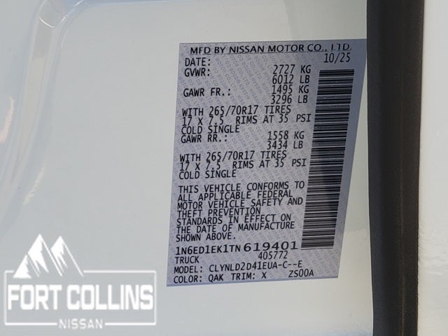 2026 Nissan Frontier PRO-4X