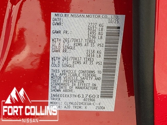 2026 Nissan Frontier PRO-4X