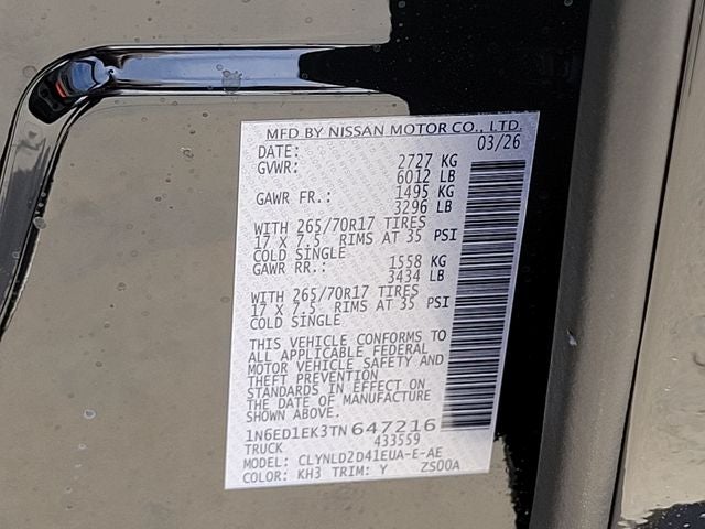 2026 Nissan Frontier PRO-4X