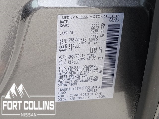 2026 Nissan Frontier PRO-4X