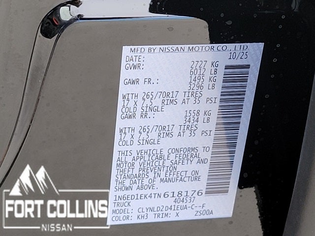 2026 Nissan Frontier PRO-4X