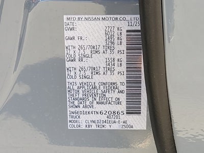 2026 Nissan Frontier PRO-4X