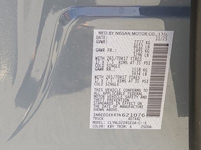 2026 Nissan Frontier PRO-4X