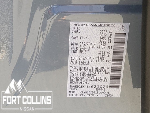 2026 Nissan Frontier PRO-4X