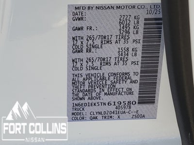 2026 Nissan Frontier PRO-4X