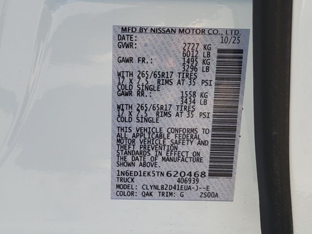 2026 Nissan Frontier SV