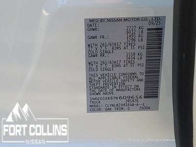 2026 Nissan Frontier SV