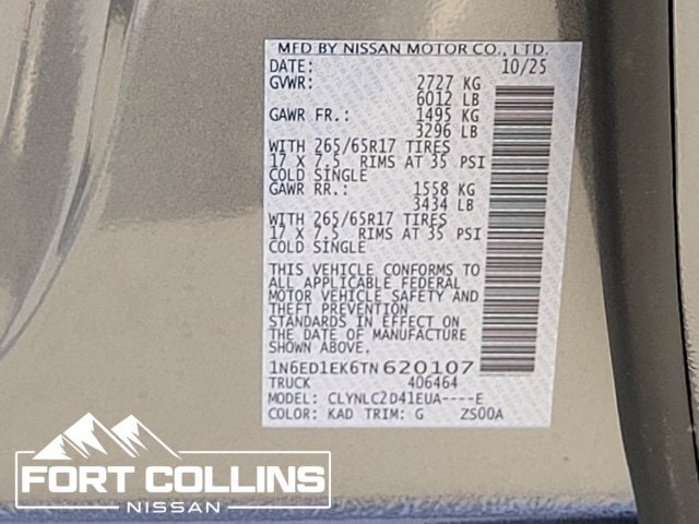 2026 Nissan Frontier SV