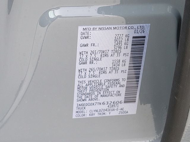 2026 Nissan Frontier PRO-4X