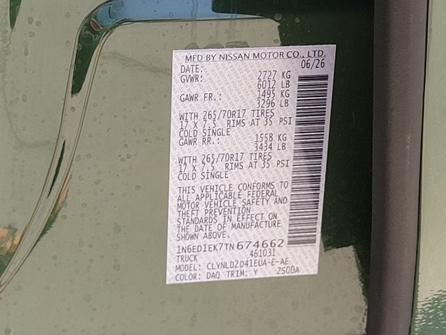 2026 Nissan Frontier PRO-4X