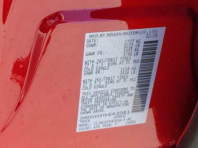 2026 Nissan Frontier PRO-4X