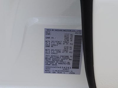 2026 Nissan Frontier SV