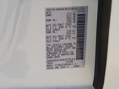 2026 Nissan Frontier PRO-4X