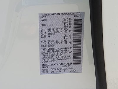 2026 Nissan Frontier SV