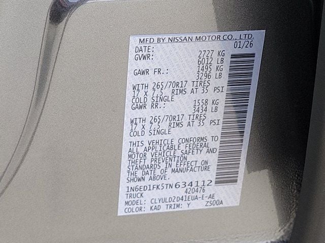 2026 Nissan Frontier PRO-4X