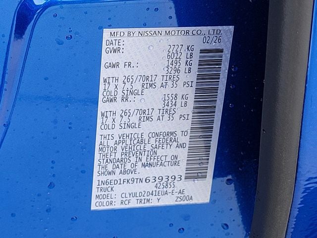 2026 Nissan Frontier PRO-4X